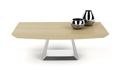 Image showing Wood coffee table