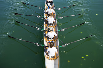 Image showing Boat coxed four