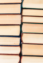 Image showing Background of two stacks of old books