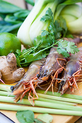 Image showing Ingredients for Thai tom yam soup