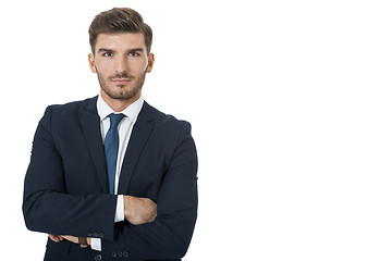 Image showing Stylish successful young businessman