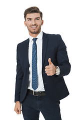 Image showing Stylish successful young businessman