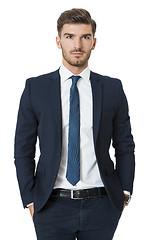 Image showing Stylish successful young businessman