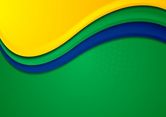 Image showing Vector background in Brazilian colors