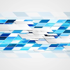 Image showing Abstract hi-tech geometric bright background
