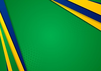 Image showing Vector background in Brazilian colors