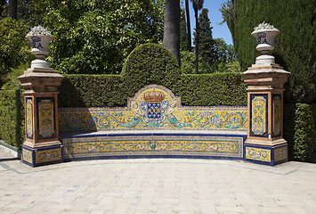 Image showing Decorative bench