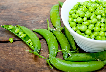 Image showing hearthy fresh green peas 