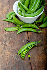 Image showing hearthy fresh green peas 