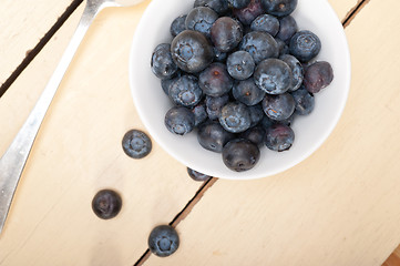 Image showing fresh blueberry bowl