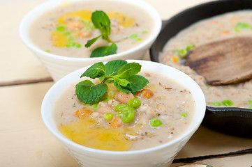 Image showing Hearty Middle Eastern Chickpea and Barley Soup