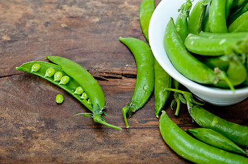 Image showing hearthy fresh green peas 