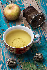 Image showing Cup of apple tea