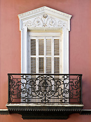 Image showing Balcony of a house in Seville