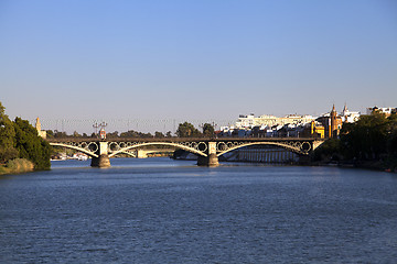 Image showing Triana bridge in Seville