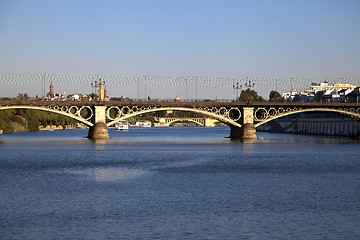 Image showing Triana bridge in Seville