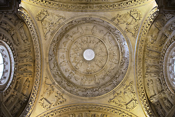 Image showing Ceiling of Seville cathedral