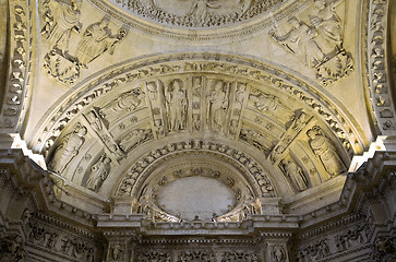 Image showing Ceiling of Seville cathedral