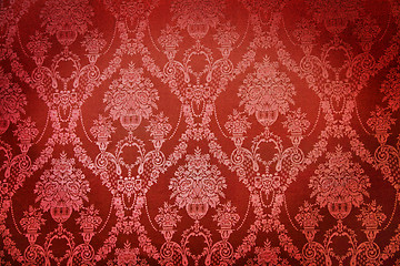 Image showing Old textile wall covering
