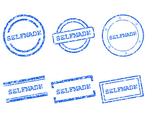 Image showing Selfmade stamps