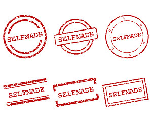 Image showing Selfmade stamps