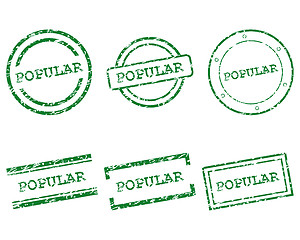 Image showing Popular stamps