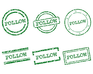 Image showing Follow stamps