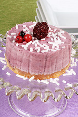 Image showing Wild berries bavarian cream (bavarese)