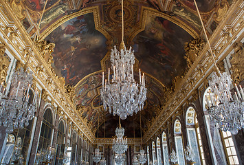 Image showing interiors of chateau de versailles, france