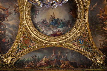 Image showing interiors of chateau de versailles, france