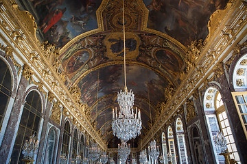 Image showing interiors of chateau de versailles, france