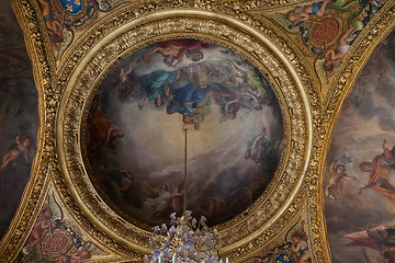 Image showing interiors of chateau de versailles, france