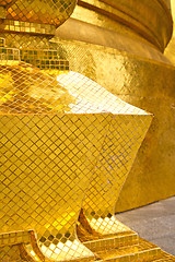 Image showing  pavement gold       in    thailand incision of  temple 