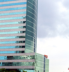 Image showing asia bangkok   skyscraper in a window   centre  