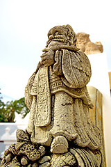 Image showing beard  in the temple bangkok     wat  palaces   