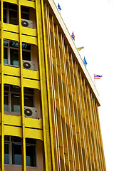 Image showing  bangkok terrace  thailand  in flags  office district palaces   