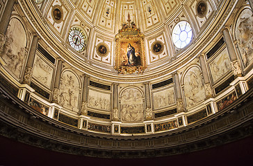 Image showing Ceiling of Seville cathedral