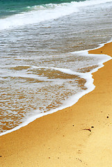 Image showing Sandy ocean beach