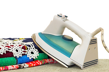 Image showing Electric iron on a white background.