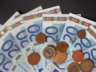 Image showing Euro bank notes