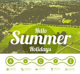 Image showing Hello summer holidays