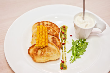 Image showing corn pancakes