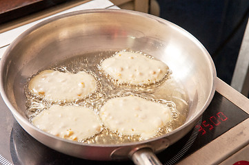 Image showing Cooking corn pancakes