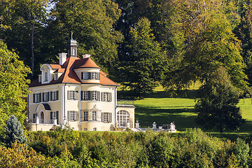 Image showing Old house with trees