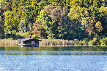 Image showing cottage lake tutzing