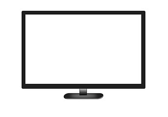 Image showing television set isolated on white background
