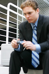 Image showing Businessman thinking