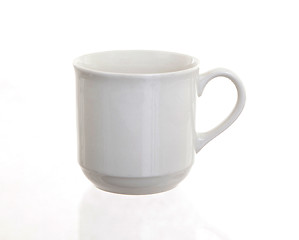 Image showing White cup isolated