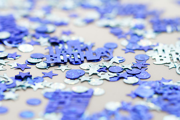 Image showing Happy birthday confetti