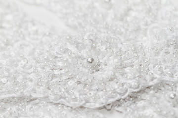 Image showing Detail of wedding lace